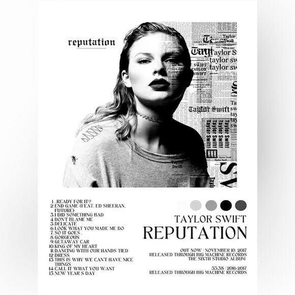 🎁 CUSTOM Taylor Swift Music Classic Series Album Print Wall Art Room Home Decor - Picture 16 of 16